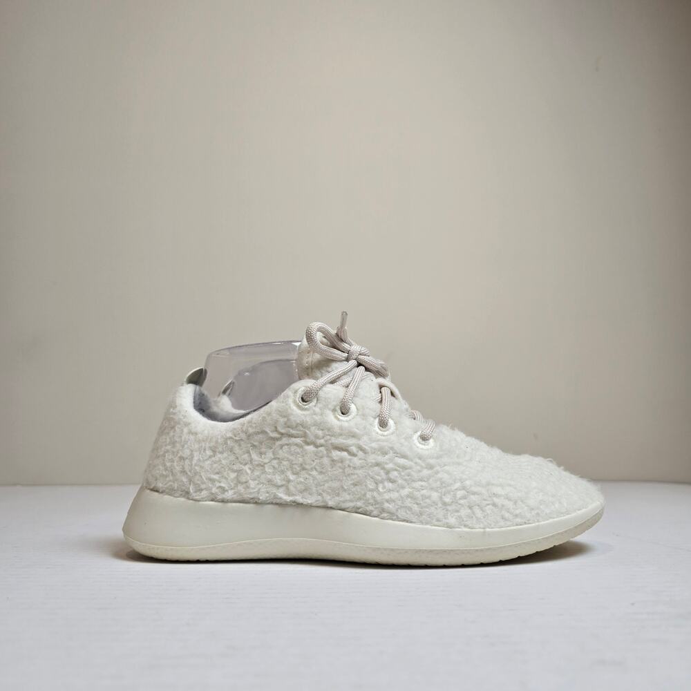 Allbirds WRF Wool Runner Fluffs White Running Shoes Women's Size 7